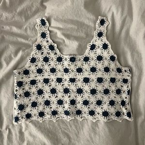 Oak + Fort Crochet Cropped Top